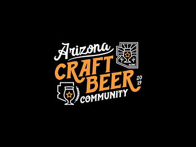 Arizona Craft Beer Community Vintage Inspired Logos arizona arizona craft beer branding brewery craft beer design identity illustration label logo