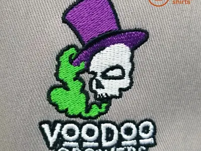 Custom Embroidery Detail american made branding bulk custom shirts custom apparel design embroider illustration logo