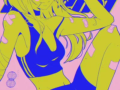 Arts abstract anime design illustration ipad pro logo poster texture