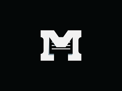 message black branding clean communication design geometric icon letter letter m logo mail message negative space sharp simple vector