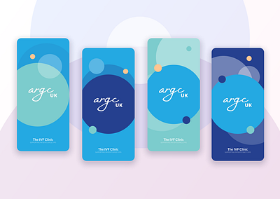 Fertility clinic splash screen concepts blue branding clinic dashboard design green illustration logo medical product design splash splash screens