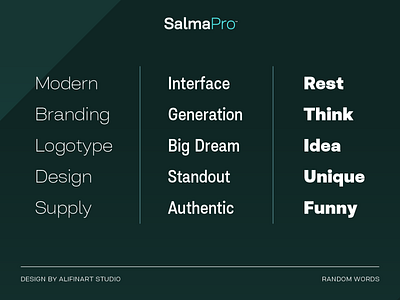 Salma Pro | Modern Sans Serif Font (54 Styles) 3d animation branding design font free font graphic design illustration logo motion graphics typography ui vector