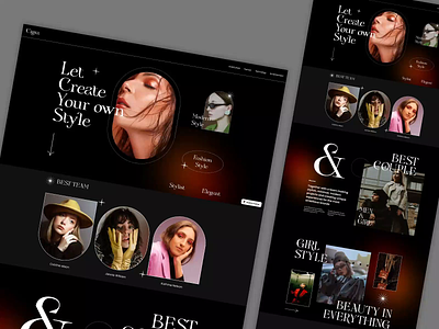 Cigra Fashion Portfolio Website - LIVE branding design graphic design typography ui web design