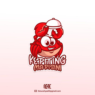 Chef Crab Logo animals chef crab design illustration logo mascot mascot logo mascotlogo restaurant vector