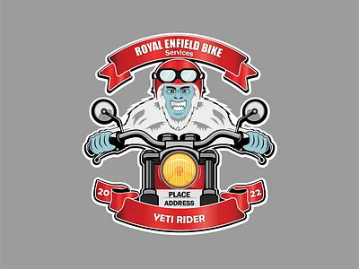 Yeti Rider Logo adobe illustrator art bike digitalart illustration logo rider vector art yeti