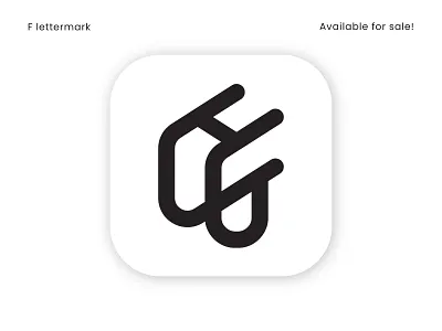 F lettermark app logo black brand identity branding f letter f logo icon letter logo logo logodesigner logomark logos logotype minimal logo design modern logo simple logo simple logos vector white