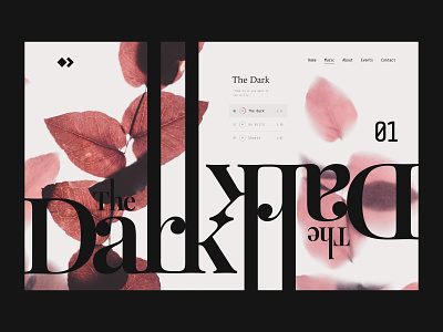 The Dark - Web Design branding graphic design landing page typography ui web design website
