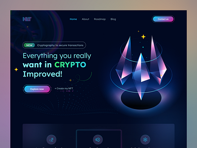 Crypto landing page blockchain crypto app crypto currency crypto exchange crypto landing page crypto ui design crypto website cryptoart cryptocurrency cryptocurrency landing page finance header exploration landing page landing page design nft nft art nft landing page nftmarketplace nfts uiux