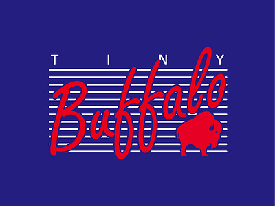 Classic classic design graphic design retro throwback tiny buffalo vector