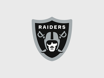 Las Vegas Raiders american badge face football head helmet las vegas man nfl pirate raiders redesign sabres shield spor sports team