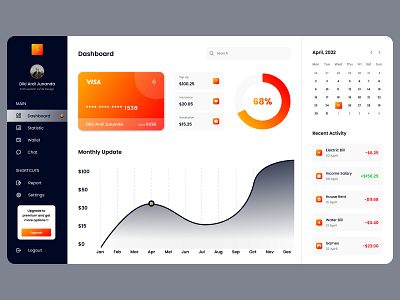Finance Dashboard branding clean ui dashboard design finance financedashboard graphic design iudesign logo typography ui uitrend ux