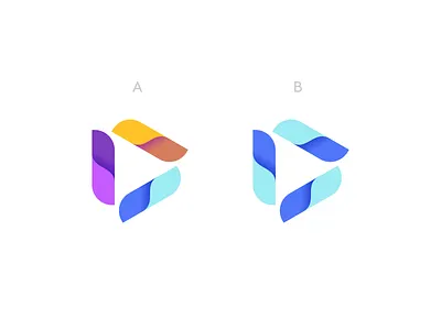 Spectro Logo Design Symbol Marks - A or B? agentic agent ai artificial intelligence blockchain colorful crypto design diseño desing film logo finance fintech gradient graphic grafico graphique icon logo logodesign logotype logotipo logp lpgo brabding media play icon symbol marca mark tech technology video logo