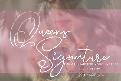 Queens Signature advertising apparel autumn beautiful font branding brightrhytmstudio bundle design easter facebook illustration instagram invitation logo post reels stories tiktok wedding youtube