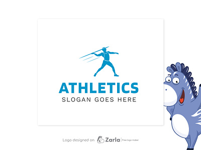 Athletics Logo athlete logo athletic logo athletics logo branding design free logo free logo maker javelin logo logo logo design logo maker