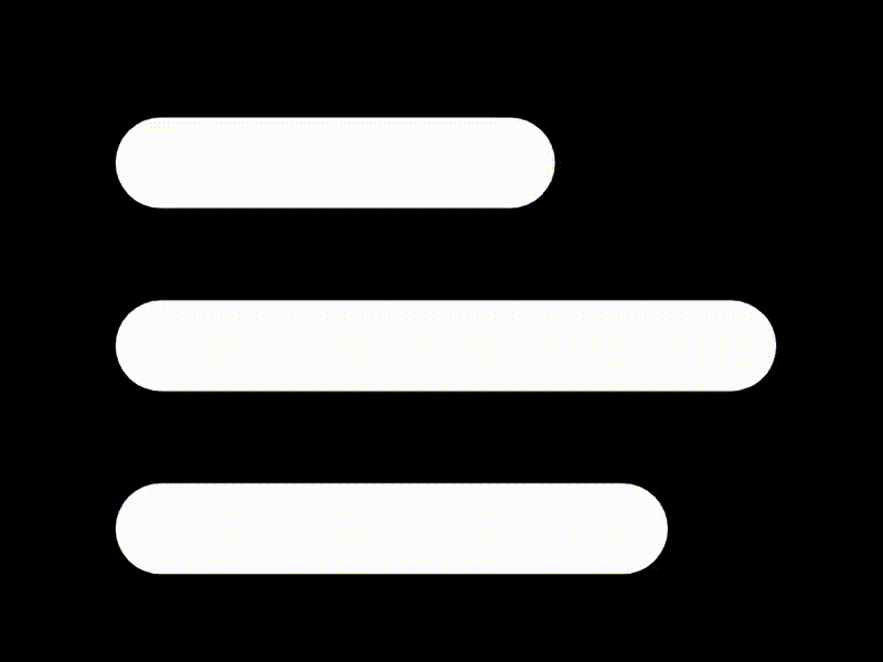 Hamburger Menu loop icon! animation branding menu motion graphics ui ux