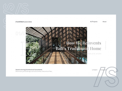 Architecture Website architecture design desktop landing page ui ux website