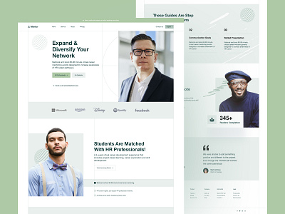 Mentorship branding business design header illustration illustrations instructor landing page learning lms mentor trend tutor ui user experience user interface ux web web design website