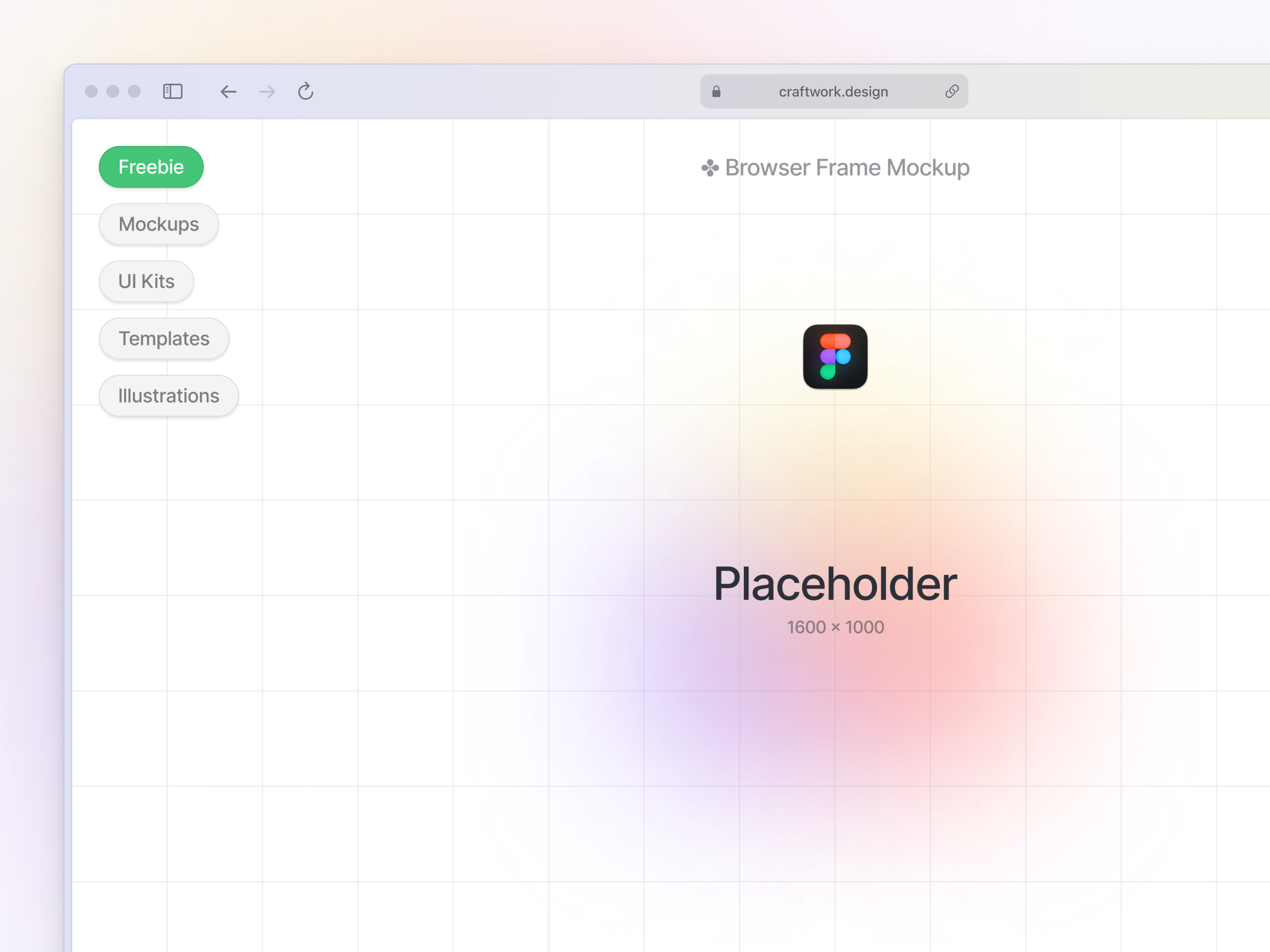 Free Browser Frame Mockup by Craftwork Studio for Craftwork on Dribbble