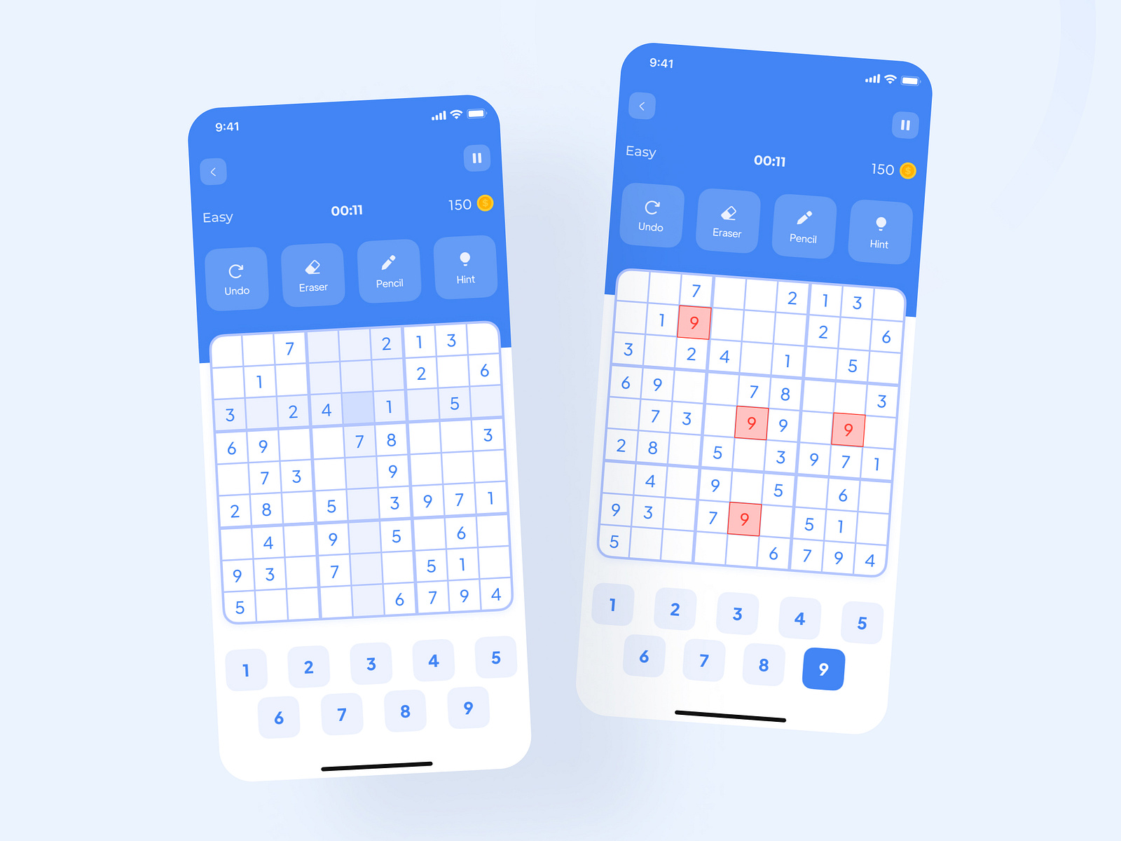 Design for Sudoku game by Эллен on Dribbble