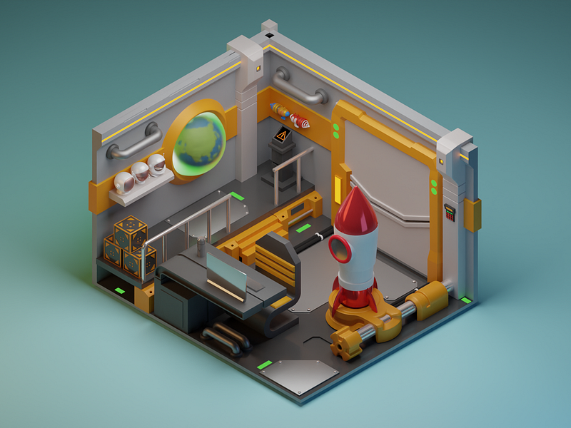 Astronaut room 👨‍🚀 3d 3d room astronaut blender cute design graphic design illustration illustrations kawaii library mars resources room spaceman spaceperson spaceship tesla