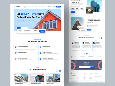 Real Estate Landing Page Design agency website apartment architecture building clean minimal website clean ui design studio home home page design house landing page landingpage property real estate real estate landing page realstate ui uiux ux web design