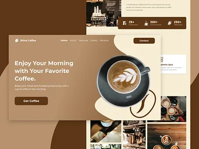 Coffee Shop Landing Page coffee dailyui design landing page ui website