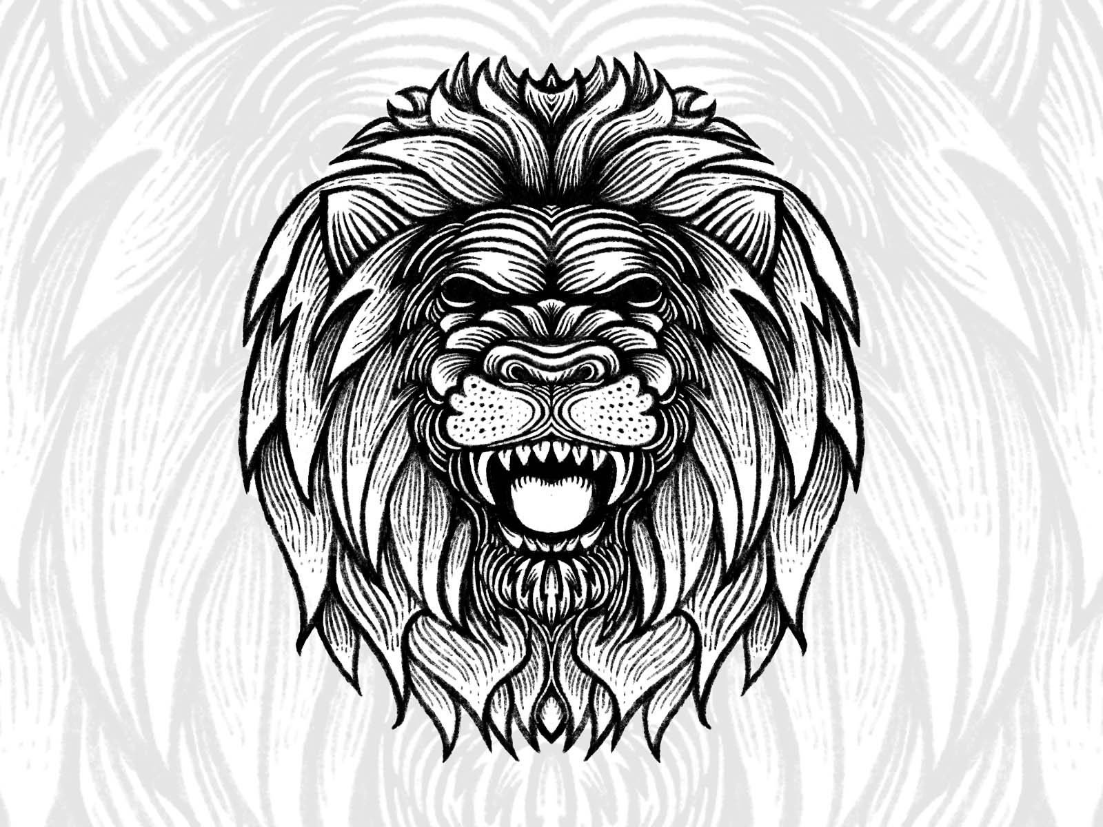 Mirror Image Lion Drawing: Week Two, Classical Conversations | Renee's blog