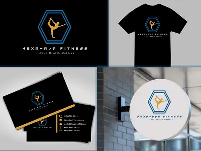 Hexa Ava Fitness branding design