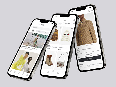 Clothing eCommerce App app clean design clothing store ecommerce fashion app gucci minimal mobile mobile app mytheresa online shopping app store ui ux