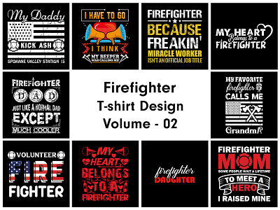 Firefighter T-shirt Design firefighter firefighter t shirt firefighter t shirt design graphic design t shirt design tshirt ui uiux ux