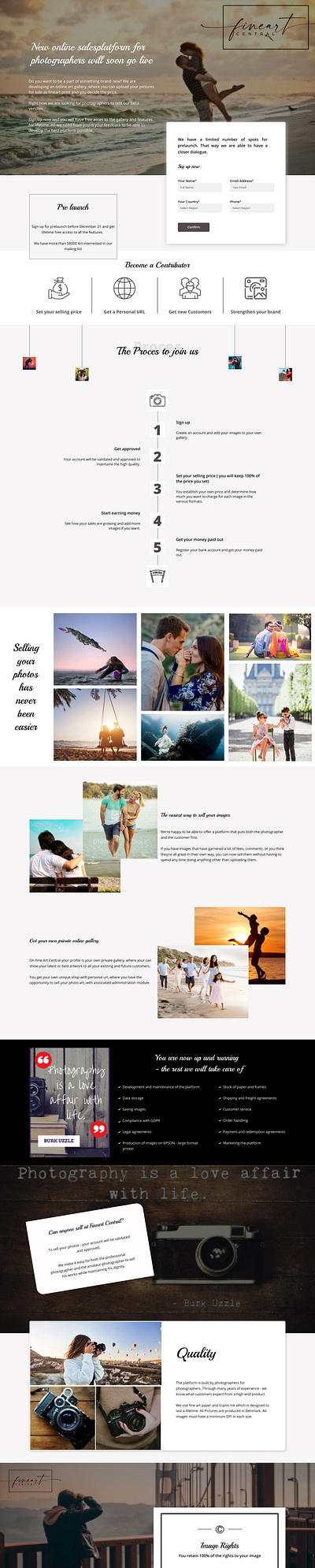 Photographers website beautiful we design design photographer website ui web design