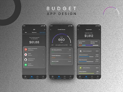 Finance Budget App app app design app ui design budget app finance finance app finance app ui design fintech app ui desing ui design