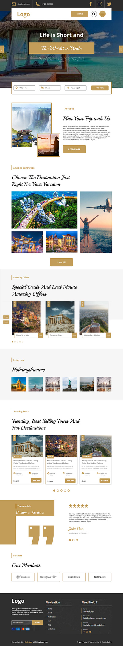 Travel Website beautiful we design design frontend design ui web design