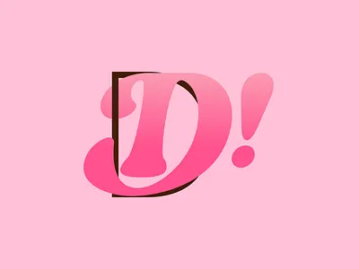 D! dafneys! graphic design illustration pink typography vector