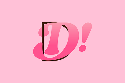 D! dafneys! graphic design illustration pink typography vector