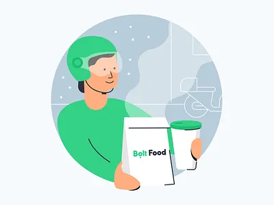 Delivery Boy | Bolt Food | Hand Drawn Illustration 3d adobexd animation app bolt branding design figma freebies graphic design guruprakash hyderabad icons illustration logo motion graphics ui vector