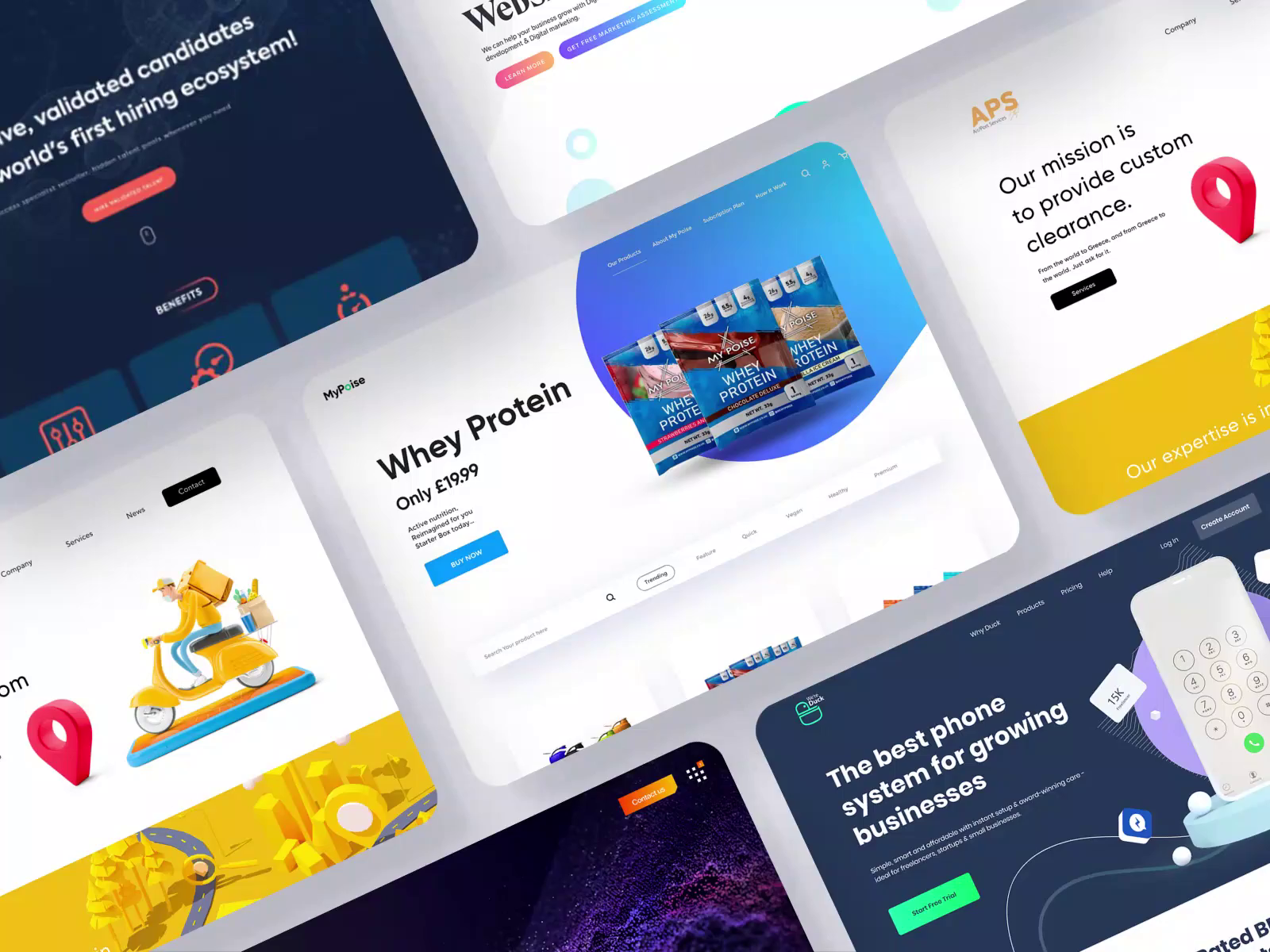 Website Design Portfolio by Cubex on Dribbble