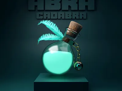 Abra Cadabra! art artwork blender branding color design flat illustration logo ui