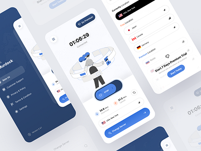 🌐 Privity • VPN Mobile App app app design connection design internet location minimal mobile mobile app mobile design network privacy proxy secure ui ux virtual private network vpn vpn mobile vpn service