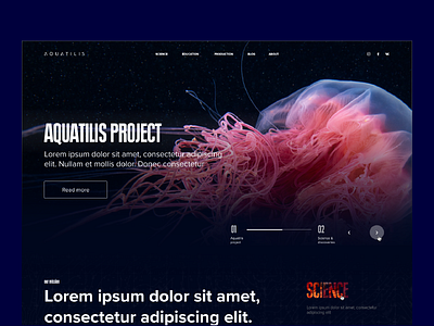 Webdesign — Science project foundation science underwater