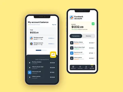 Bank accounts management: color design figma graphic design illustration typography ui ux vector