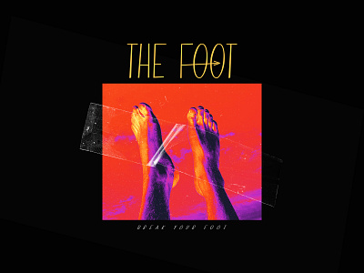 The Foot branding brutalist design design feet foot infrared legs streetwear