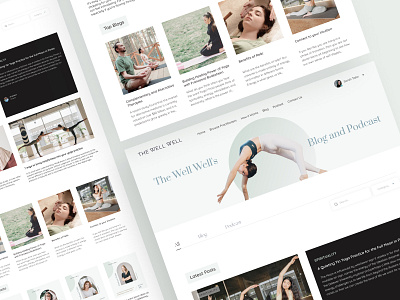 Blogs & Podcasts Page design ui ux