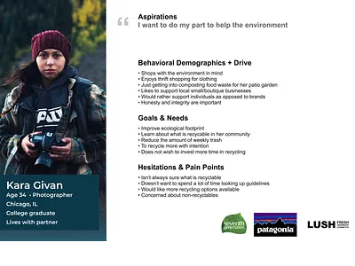 SnapCycle: Kara Givan User Persona app design figma ui user persona ux