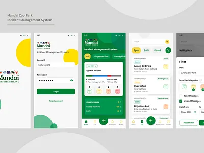 Zoo Park / Incident Management System app dashboard incident managemant ui zoo