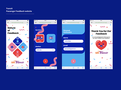 Transit - Passenger Feedback website passenger feedback website r feedback website rwd ui website
