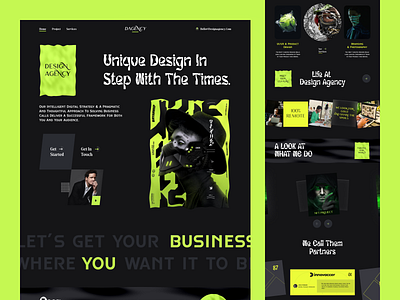 Design Agency Website agency black branding company creative design service design studio design team homepage landing landing. webdesign marketing minimal orix saas sajon startup typography ui designer website