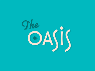 The Oasis branding geometry logo shape typography