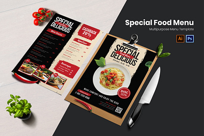 Special Delicious Food Menu food menu graphic template