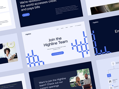 Highline - Payments platform website blue branding clean highline identity design illustration logo monotwo ui website